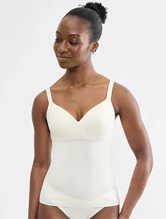 Dámske tielko sloggi ZERO Feel 2.0 THE UP Bra Shirt v krémovej farbe Silk White – SLOGGI