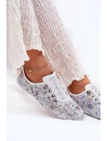 Półbuty Damskie Ze Skóry Naturalnej Wzorzyste Artiker 56C2688 Białe