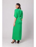K163 Maxi šaty - zelené