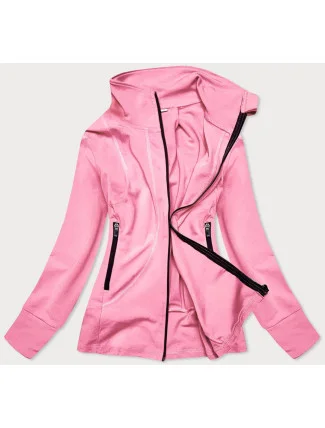 Svetloružová dámska mikina so stojačikom (HD150-25)