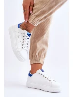 Damskie Sportowe Buty Biało-Niebieskie Be First!