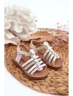 Detské sandále Gladiator so zapínaním na suchý zips, pestrofarebné Radovia