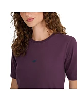 Dámske tričko 4F F2971 tmavo fialové 4FWAW25TTSHF2971 50S