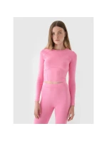 Dámske hladké tričko s dlhým rukávom 4F 4FRAW24TLONF503-54S