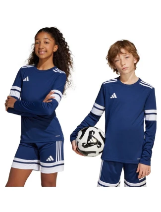 Adidas Squadra 25 detské tričko s dlhým rukávom tmavomodré JJ0049