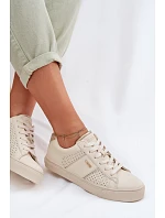 Dámske sieťované tenisky Big Star TT274292 Beige