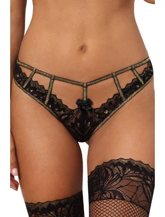 Zvodné tangá V-10108 čierna - Axami Zvodné tangá V-10108 čierna - Axami