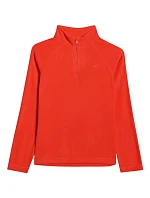 Chlapčenská fleecová mikina 4F M058 červená 4FJWAW25UFLEM058 62S