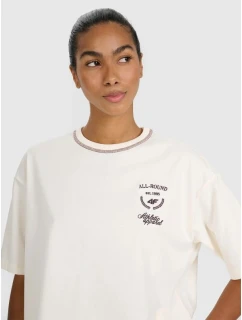 Dámske tričko oversize s 4F 4FRSS25TTSHF2979-11S
