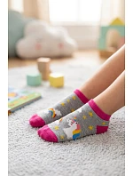 Detské členkové ponožky Unicorn grey