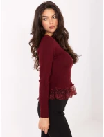 Dámsky sveter PM SW YIS1027.85 Burgundy - FPrice