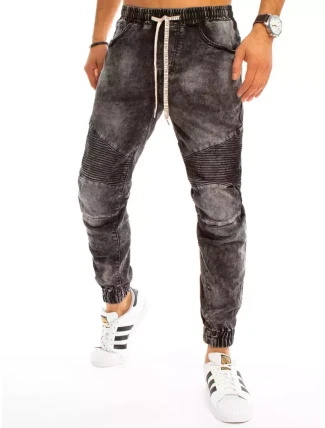Pánske tmavosivé džínsové nohavice FashionStreet UX3225 Pánske tmavosivé džínsové nohavice FashionStreet UX3225