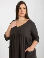 RV šaty SK 8529.37P tmavá khaki