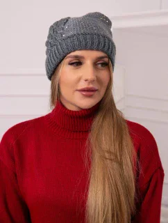 Dámska čiapka Amira K359 tmavo šedá