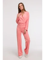 B292 Zavinovacie tričko - koralové