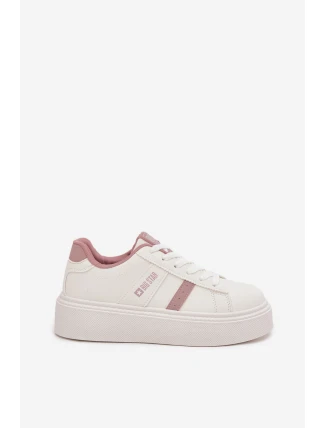 Dámske tenisky na platforme Big Star - biele Dámske tenisky na platforme Big Star - biele