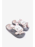 Dziecięce Kapcie Na Grubej Podeszwie Króliczki Szare Dasca