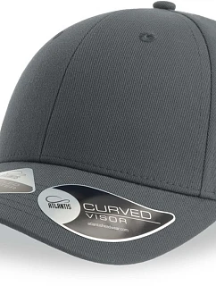Atlantis Headwear Joshua 6-panelová bejzbalová čiapka 33.0109 tmavošedá