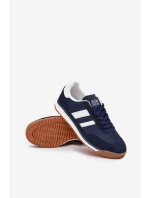 Buty Sportowe Sneakersy Męskie Granatowe Sivara