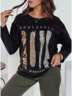 MODEZINE dámska blúzka oversize čierna FashionStreet RY2690