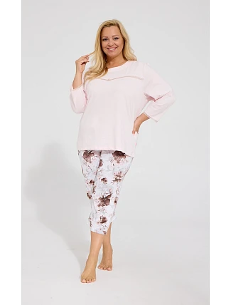 Pyžamo Cornette 1104/496 Ophelia 3/4 3XL–5XL Pyžamo Cornette 1104/496 Ophelia 3/4 3XL–5XL