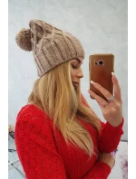 Milano fleecová čiapka K203 tmavo béžová