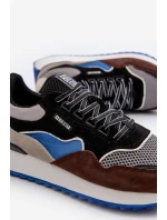 Sneakersy Męskie Big Star NN174322 Memory Foam System Brązowo-Czarne Sneakersy Męskie Big Star NN174322 Memory Foam System Brązowo-Czarne
