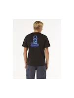 Tričko RIP CURL Vaporcool Search Stack Tee, čierne Tričko RIP CURL Vaporcool Search Stack Tee, čierne