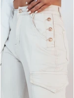 Dámske cargo nohavice RIMANS light beige FashionStreet UY1935
