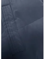 Tmavomodrá hrubšia dámska vesta (23-008)