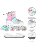 NH18192 4v1 ružové inline korčule veľkosti S(29-33) s hokejovou doskou veľkosti NILS EXTREME NH18192 4v1 ružové inline korčule veľkosti S(29-33) s hokejovou doskou veľkosti NILS EXTREME