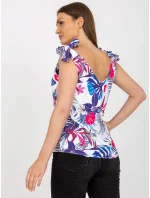 Dámsky top WN TP 1482 4.67 biely a tmavomodrý