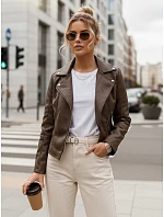 Dámska hnedá kožená bunda TY5541 - FashionStreet Dámska hnedá kožená bunda TY5541 - FashionStreet