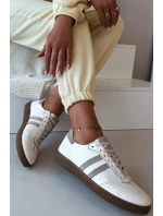 Zazoo N1068 Dámske kožené nízke tenisky Beige