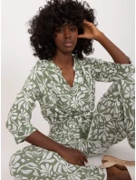 Blúzka D73771M11174A khaki farba