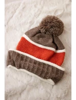 Dámska čiapka Kinga K297 cappuccino+rudy