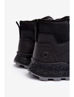 Buty Trekkingowe Trapery Ocieplane Dziecięce Czarne Big Star MM374203