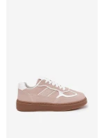 Niskie Sneakersy Damskie Beżowe Brenelle
