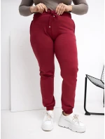 RV DR 6301.88 teplákové nohavice bordové