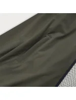 Letná dámska bunda v olivovej farbe s podšívkou (HH036-7)