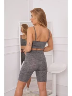 Športový set top + legíny čierny Športový set top + legíny čierny