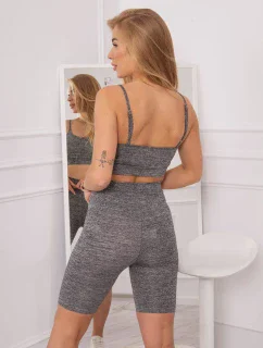 Športový set top + legíny čierny