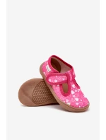 Kapcie Barefoot Dziewczęce W Serduszka Na Rzep Milami Fuksja Talirae