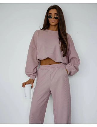 Dámska súprava blúzka + nohavice Powder Pink (821108) Dámska súprava blúzka + nohavice Powder Pink (821108)