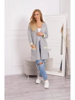 Dvojfarebná bunda s kapucňou žltá+sivá