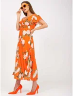 Šaty DHJ SK 15722.67P oranžové