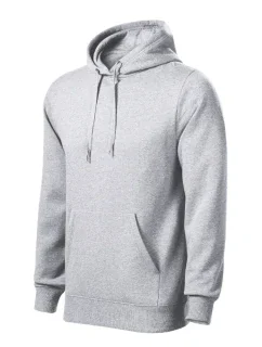 Pánska mikina s kapucňou svetlo šedá