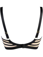 Dámska podprsenka V-10551 Čierna s béžovou - Axami