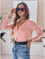 Dámsky sveter MELANIA pink FashionStreet MY1652 Dámsky sveter MELANIA pink FashionStreet MY1652