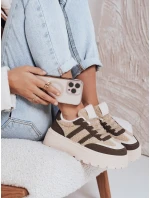 Dámske tenisky s kožušinou na platforme hnedé FashionStreet ZY1082